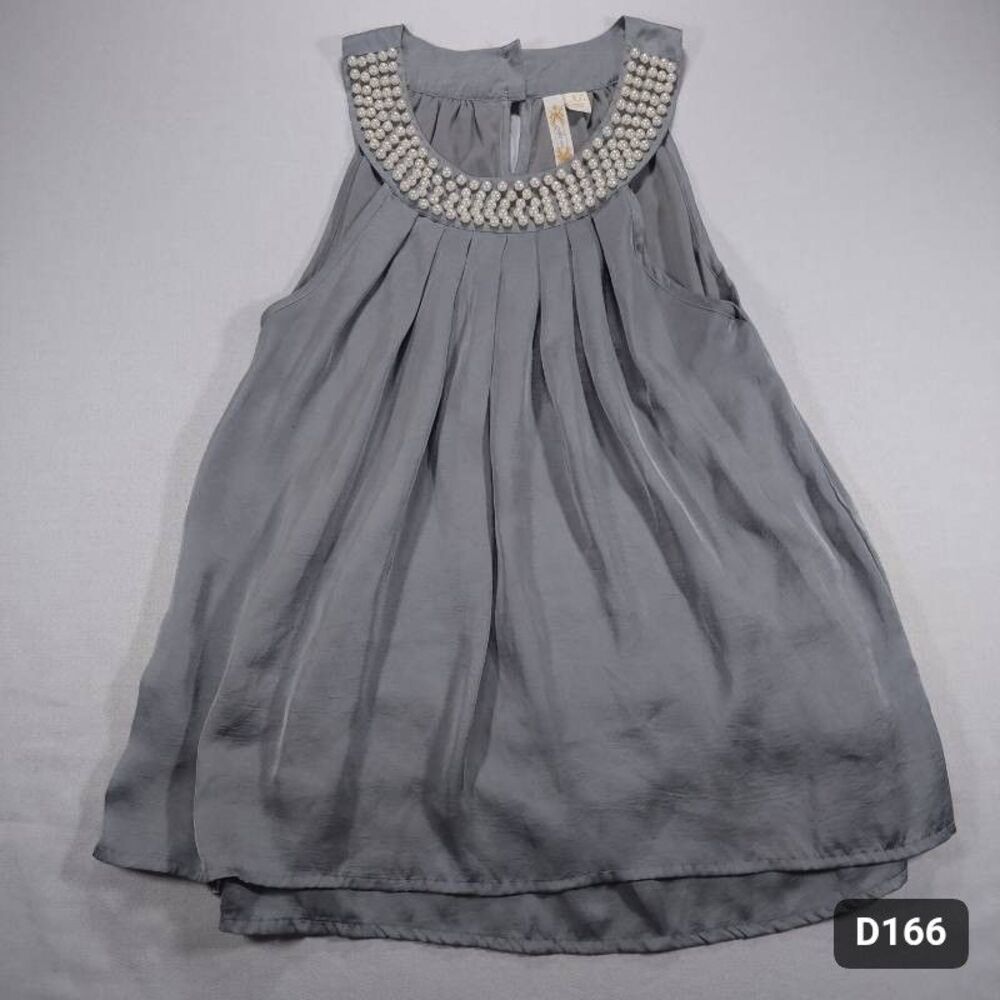 Adiva Blouse Size XL Gray Polyester Women's Good